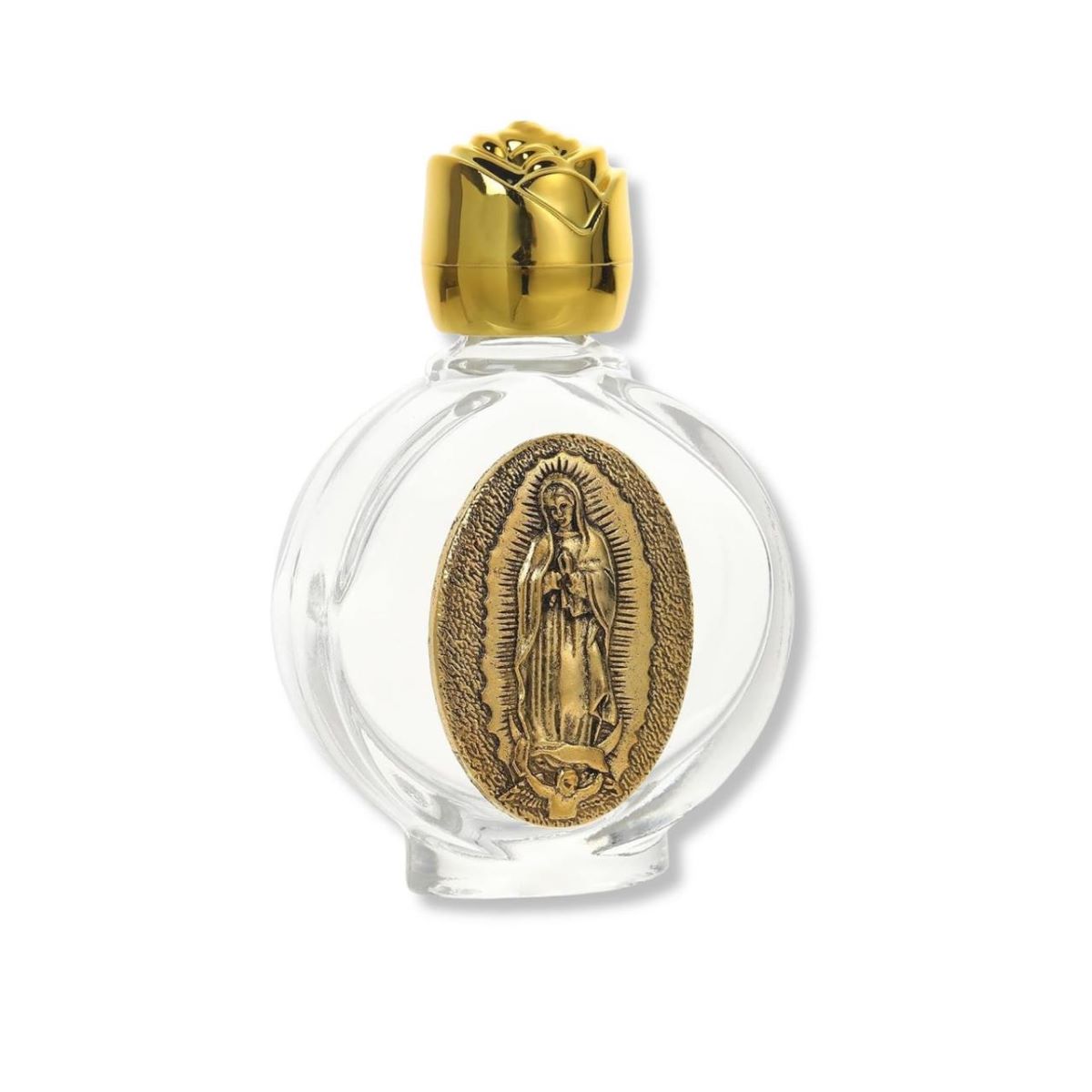 Frasco de Agua Bendita Virgen de Guadalupe - Vidrio