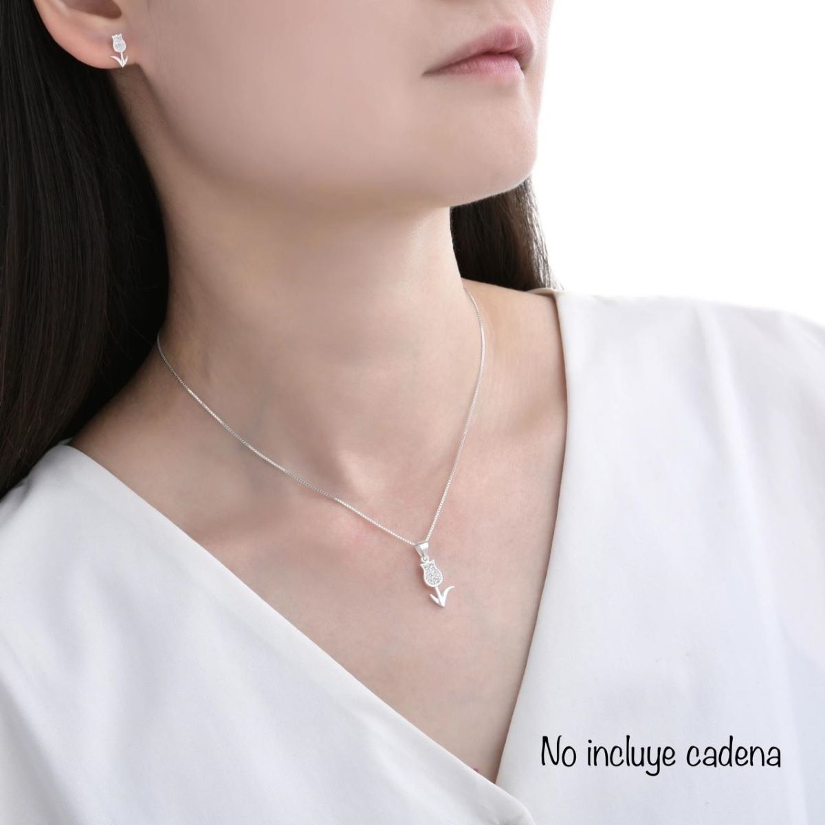 Juego Tulipan Brillos - Plata