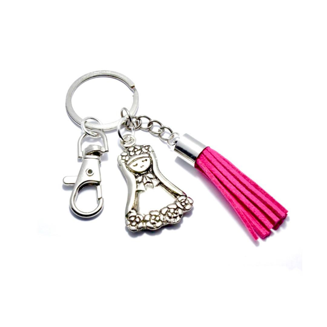 Llavero Santa Rosa - Fucsia