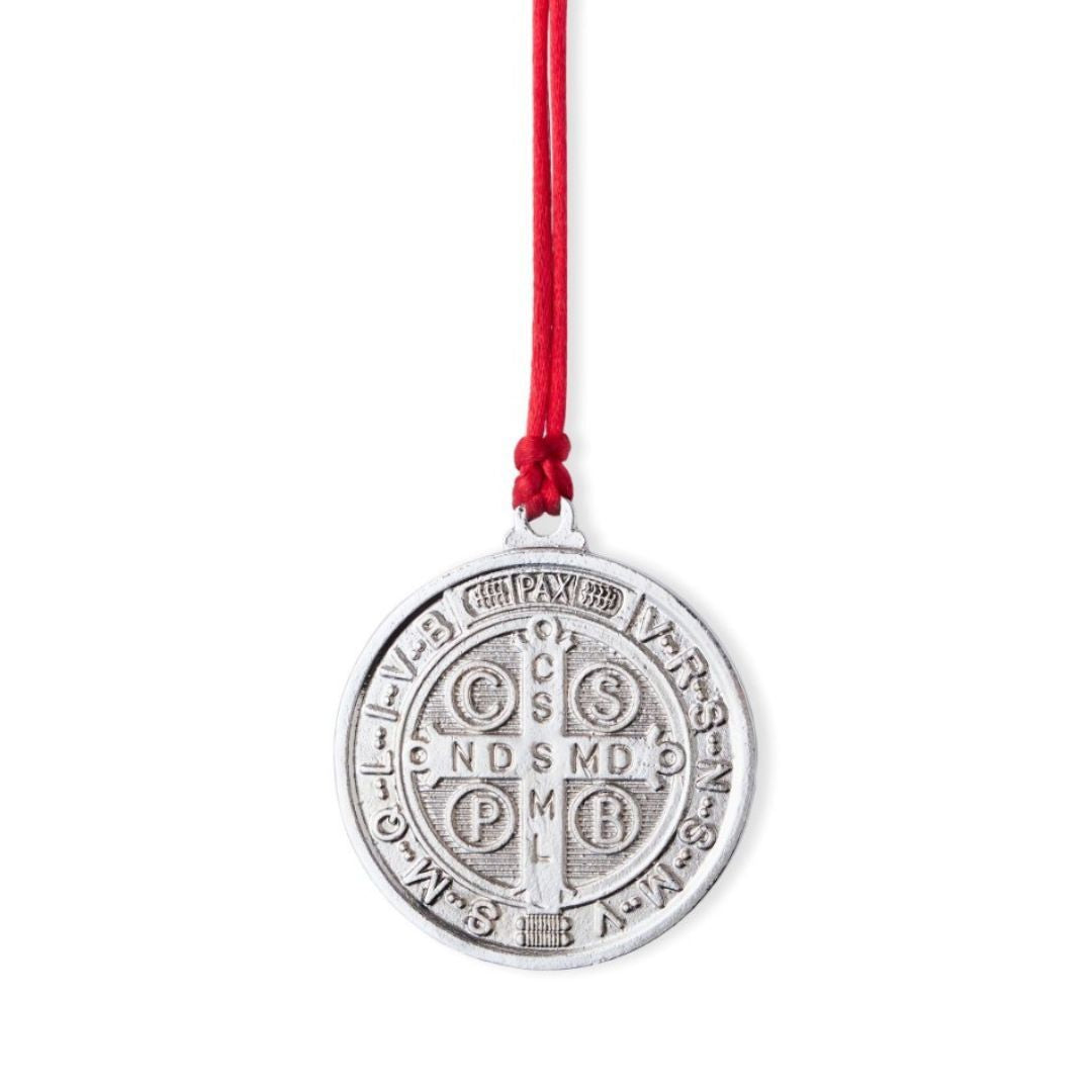 Medalla San Benito para Colgar - Rojo