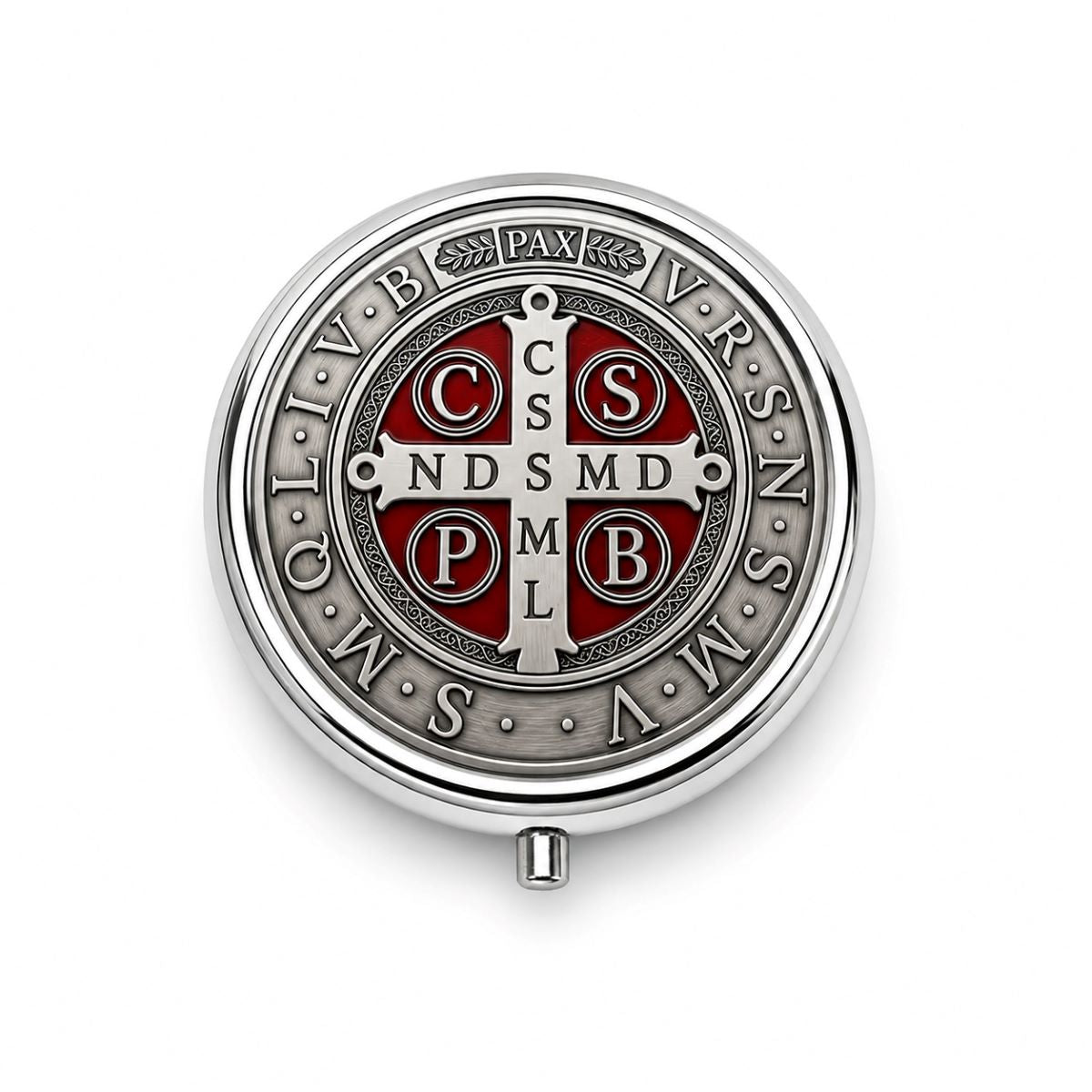 Pastillero Medalla de San Benito - Metal
