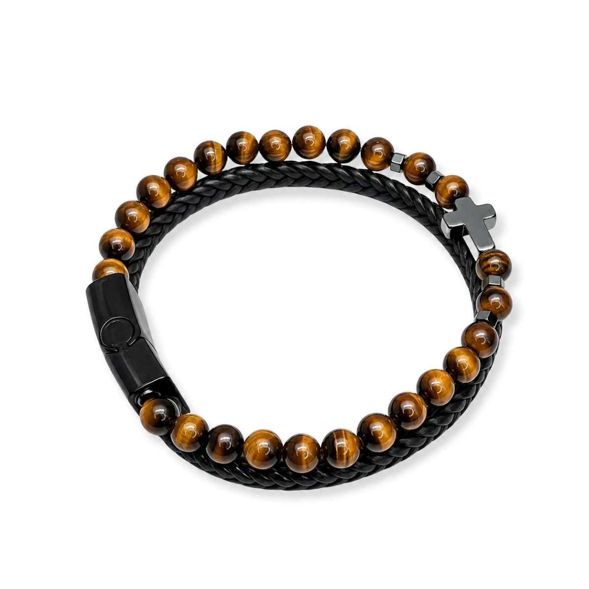 Pulsera Isaías - Piedra y Biocuero