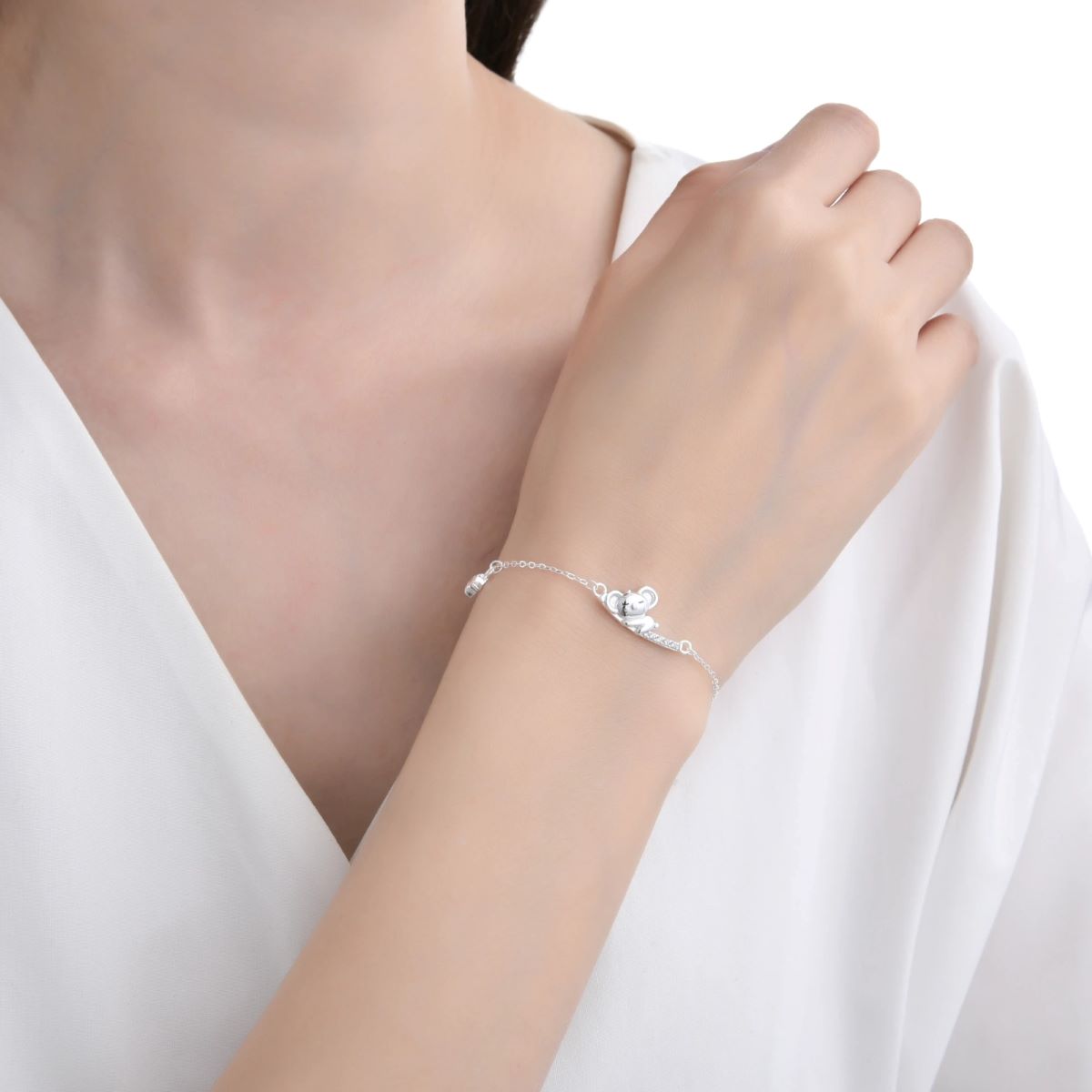 Pulsera Koala Brillos - Plata