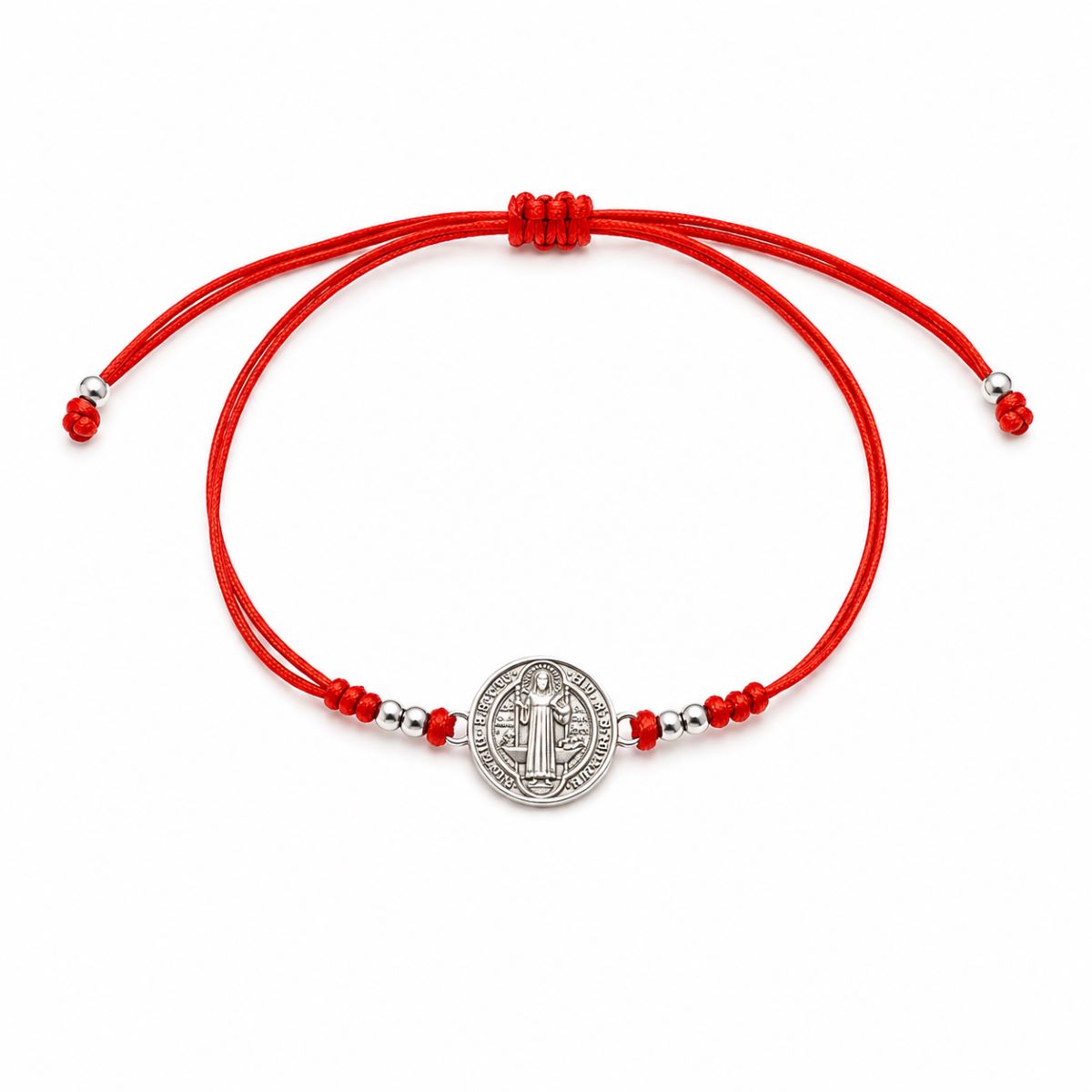 Pulsera de San Benito - Hilo y Plata