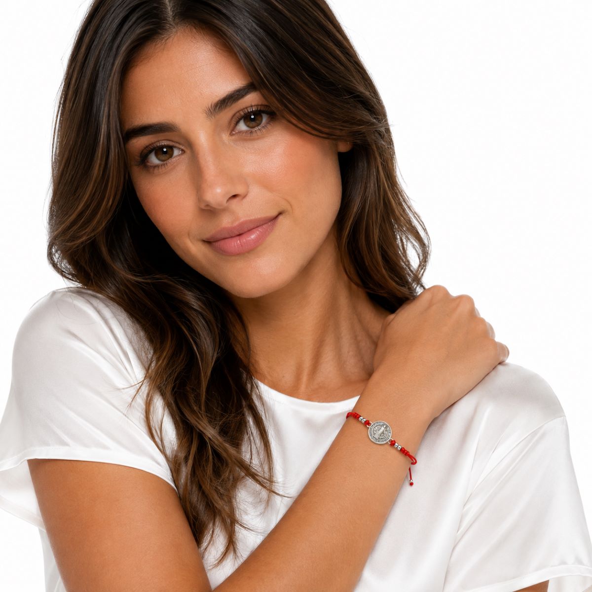 Pulsera de San Benito - Hilo y Plata