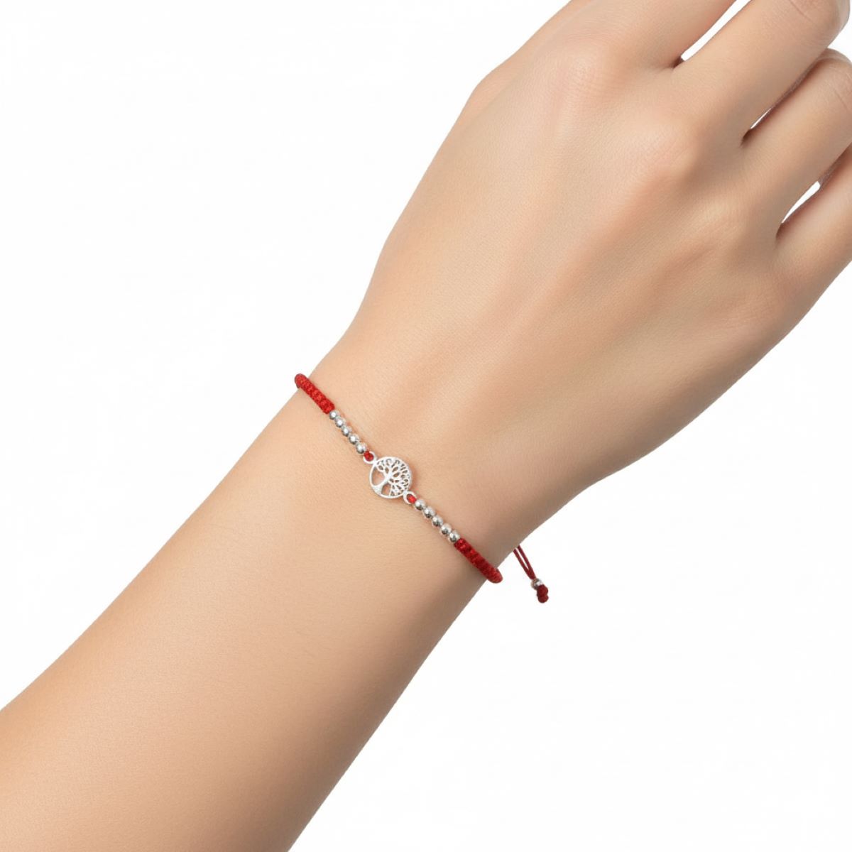 Pulsera Arbol de la Vida - Hilo y Plata