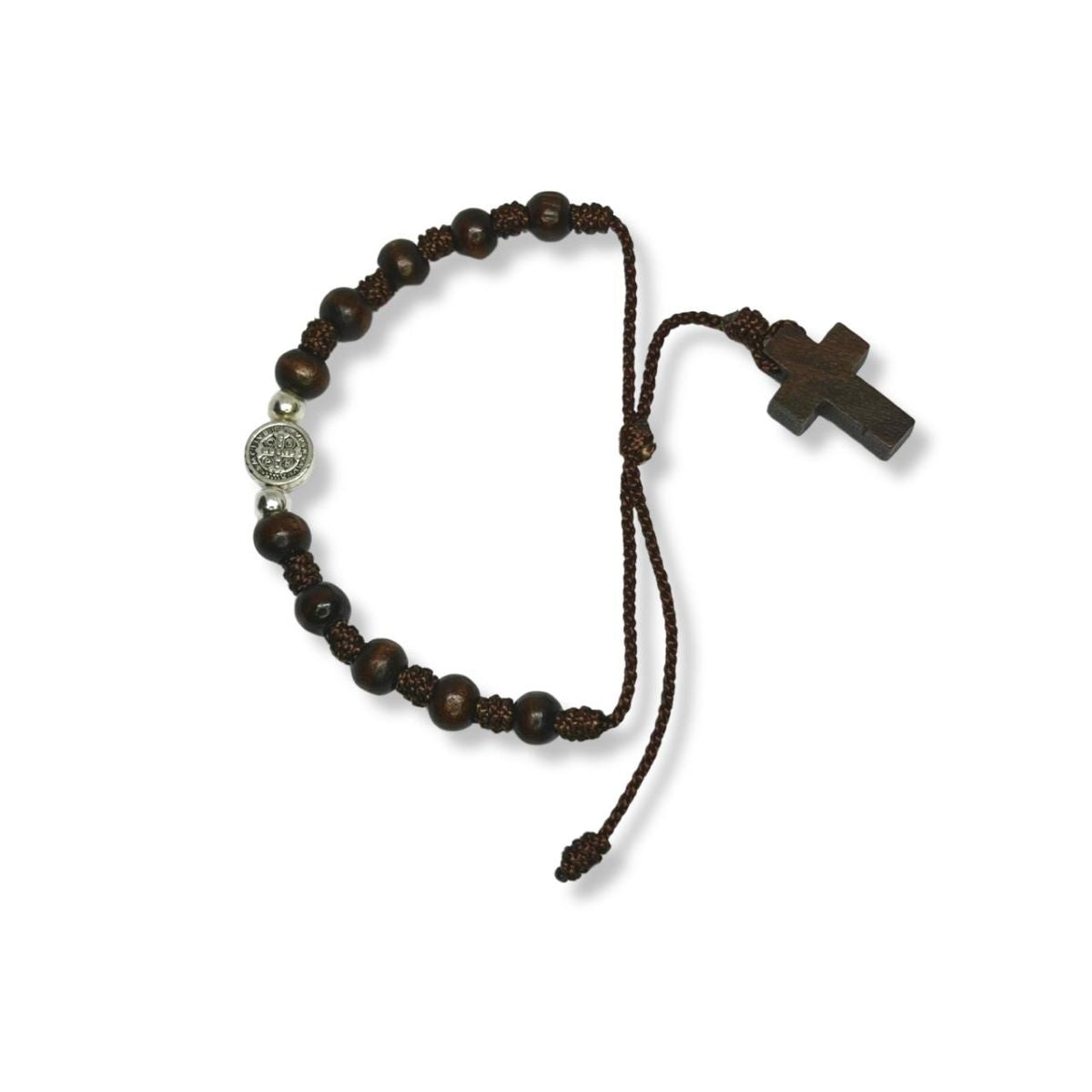 Pulsera Denario San Benito 9mm - Madera