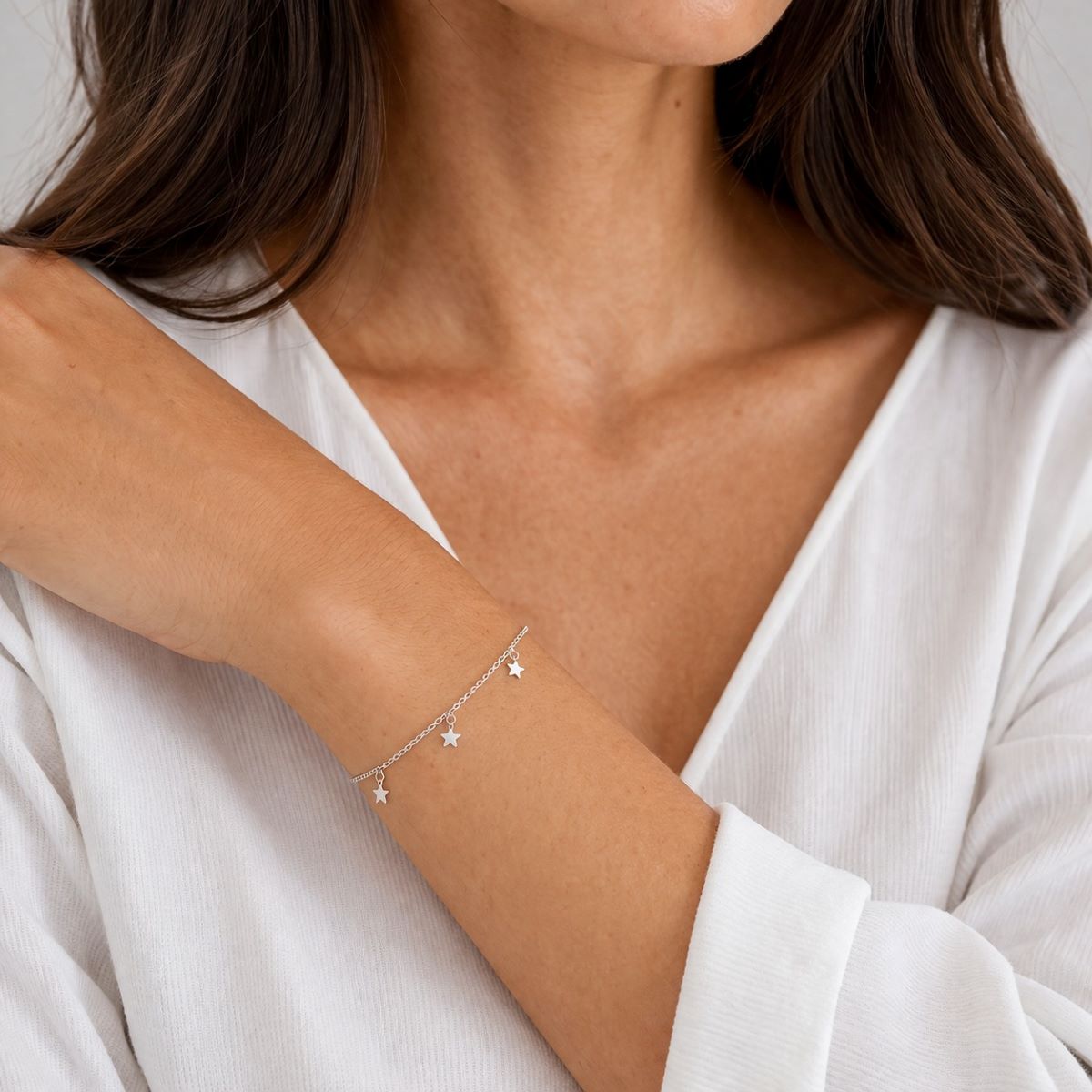 Pulsera Estrellas - Plata
