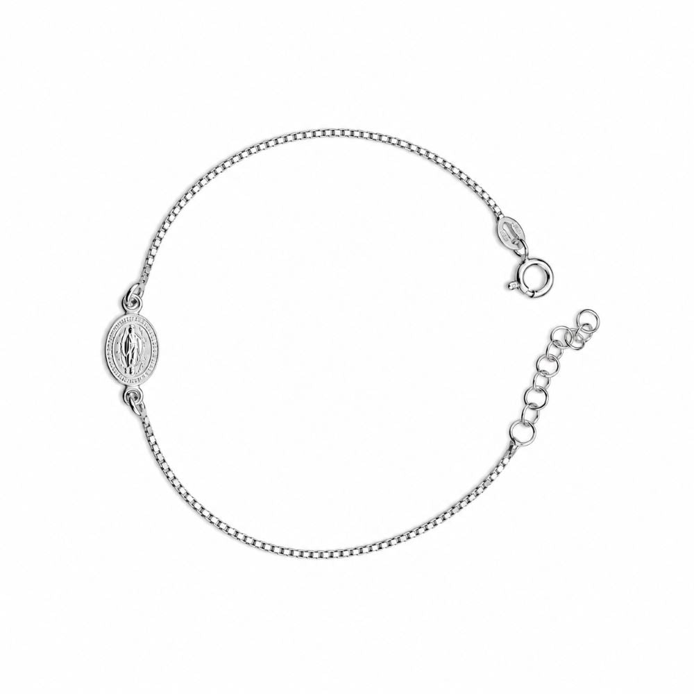 Pulsera Virgen de Guadalupe - Plata