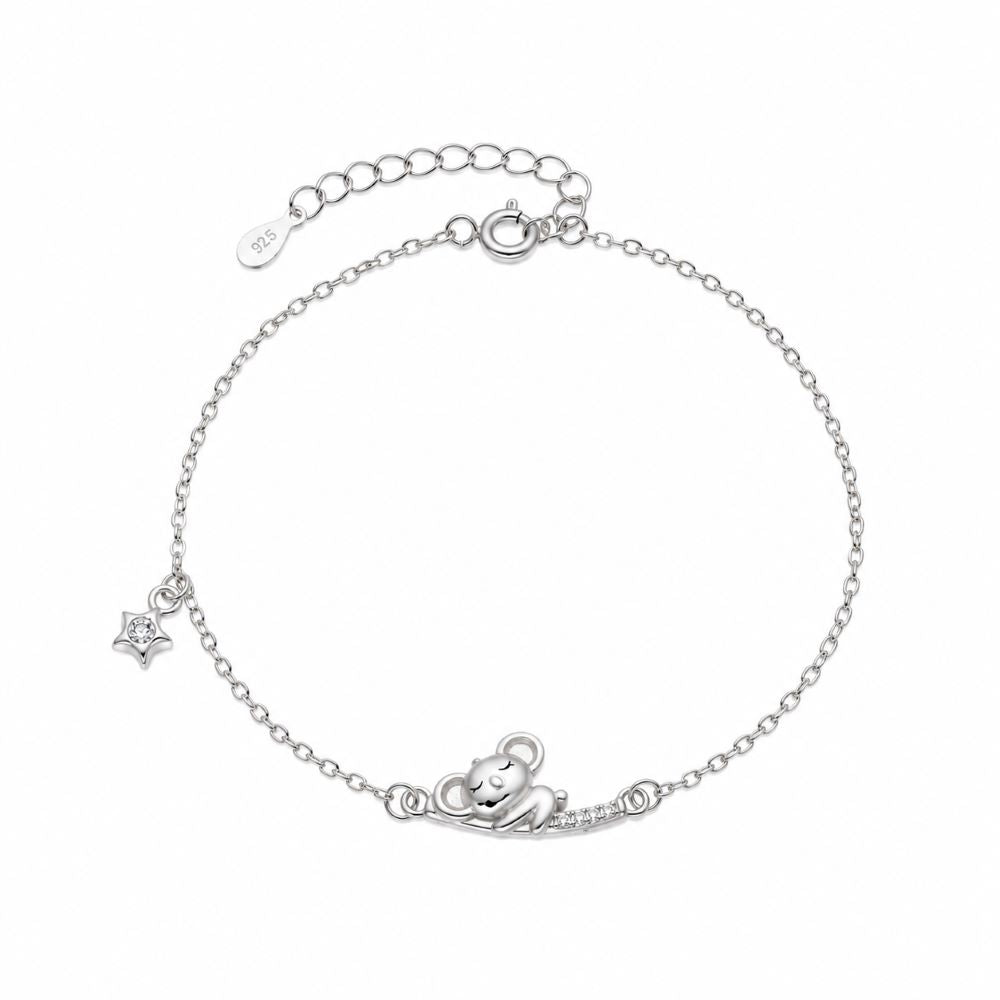 Pulsera Koala Brillos - Plata