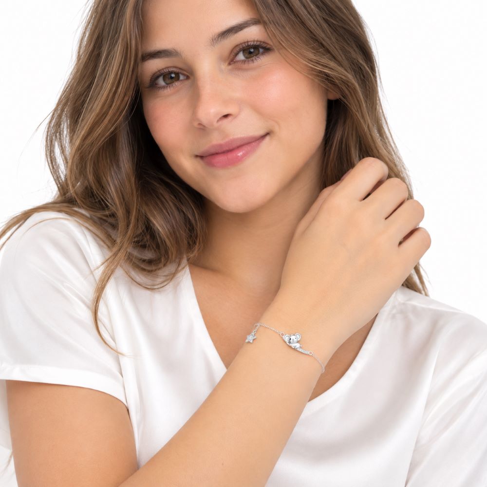 Pulsera Koala Brillos - Plata