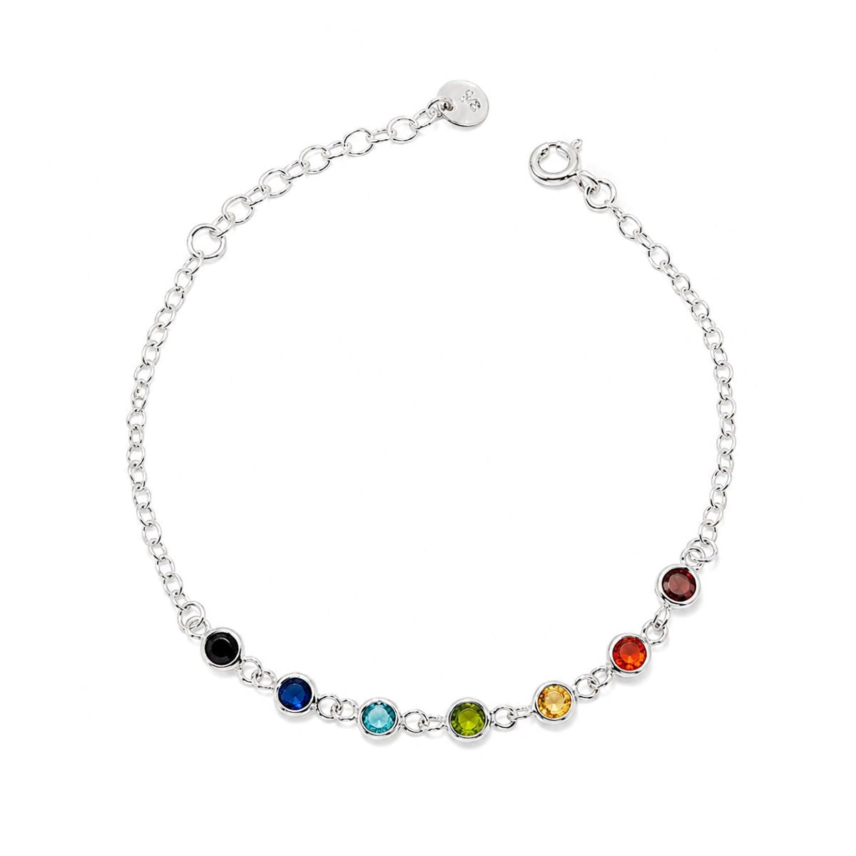 Pulsera Puntos de Luz Colores - Plata