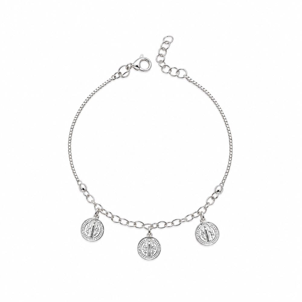 Pulsera San Benito Dijes - Plata