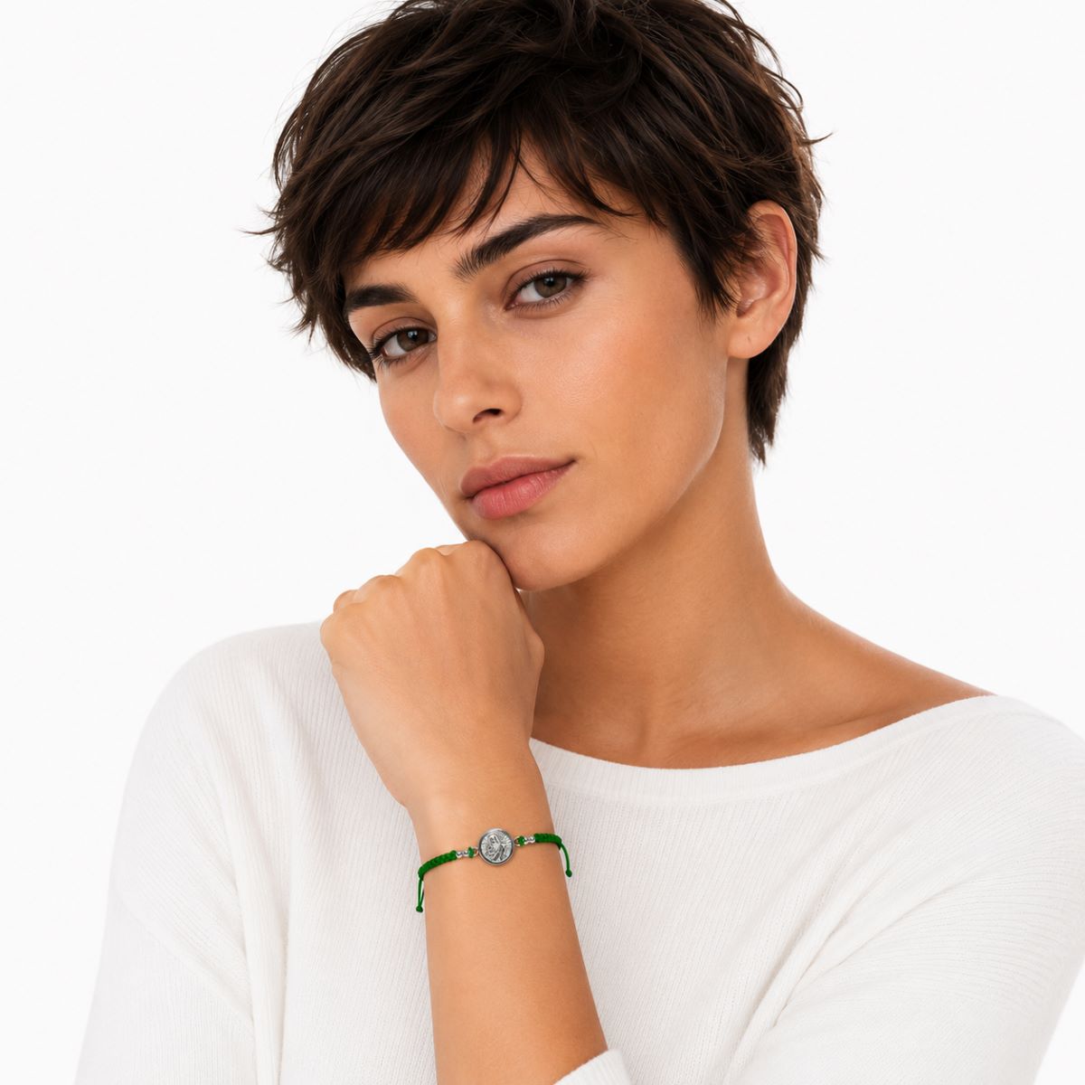 Pulsera San Judas - Hilo y Plata