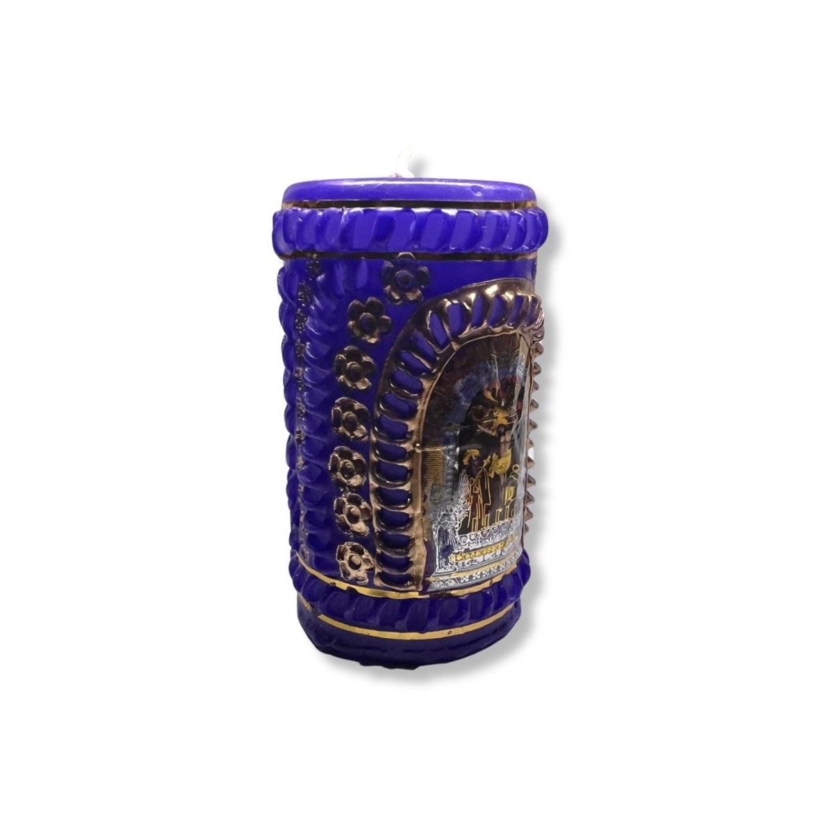 Velón Señor de los Milagros 12cm - Morado